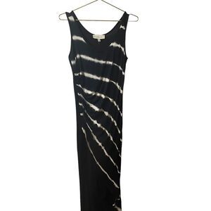 Fate & Fortune Side Ruched Tie Dye Maxi Dress Size MED NWT